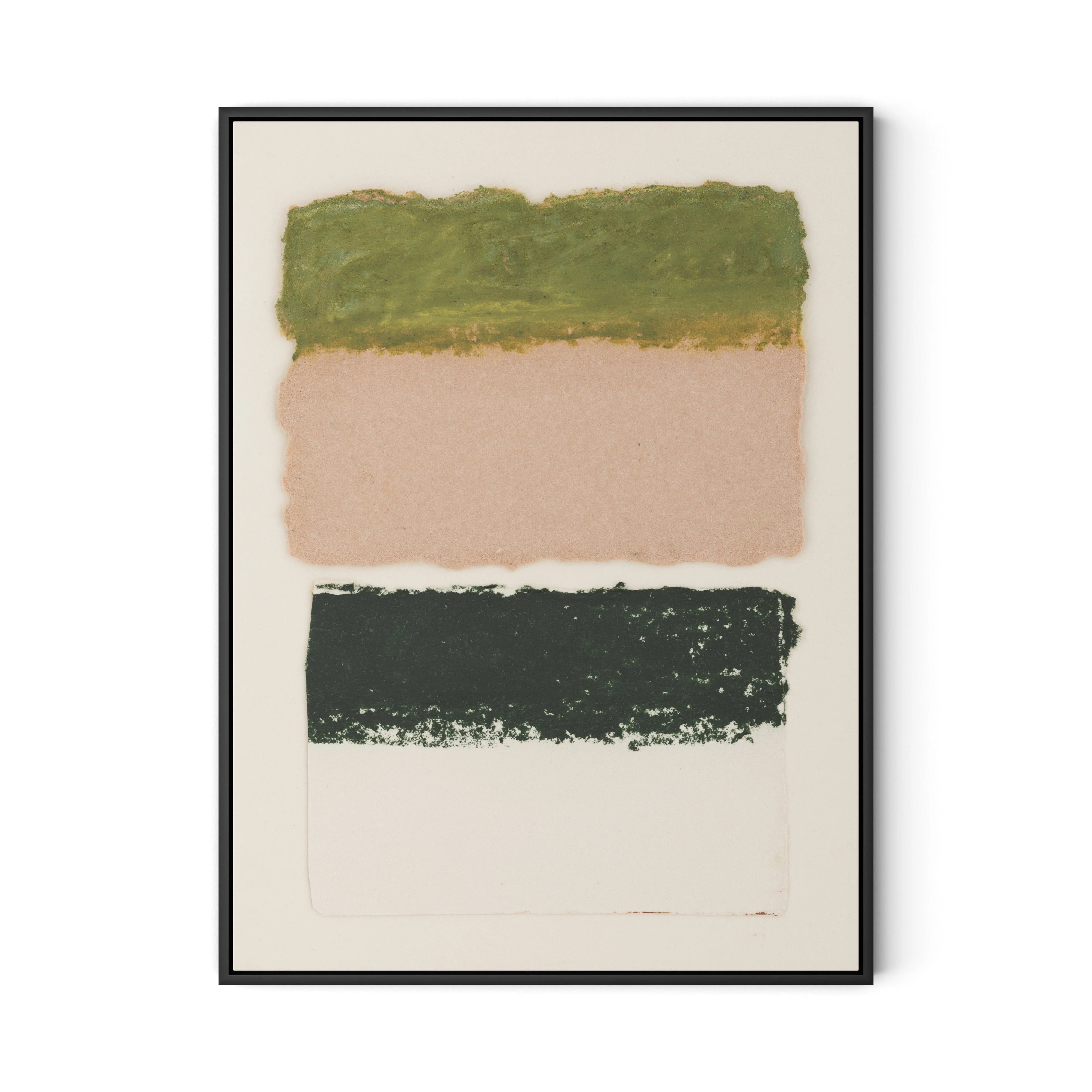 Morning Pink, Night Green Abstract - Image 11