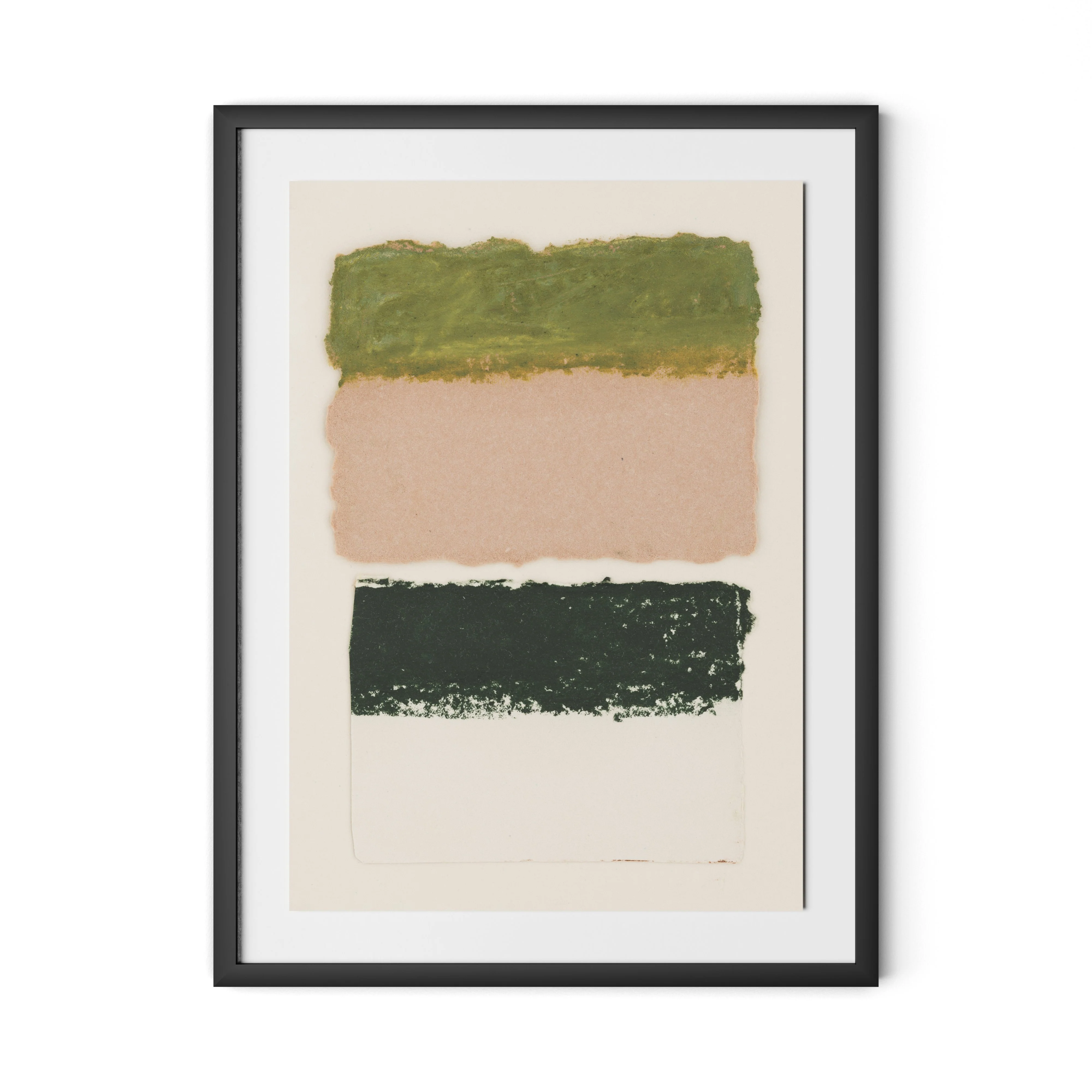 Morning Pink, Night Green Abstract - Image 4