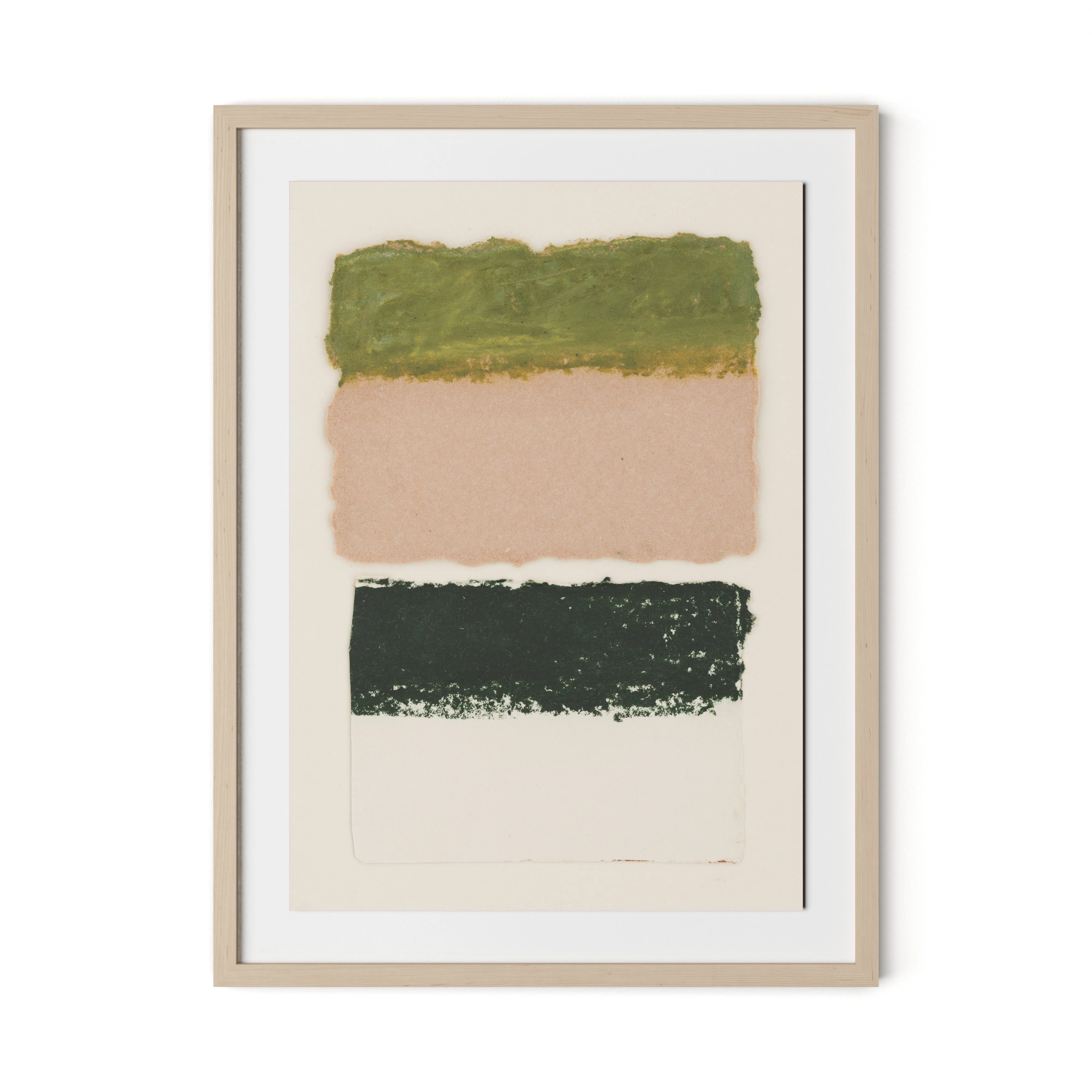 Morning Pink, Night Green Abstract - Image 6