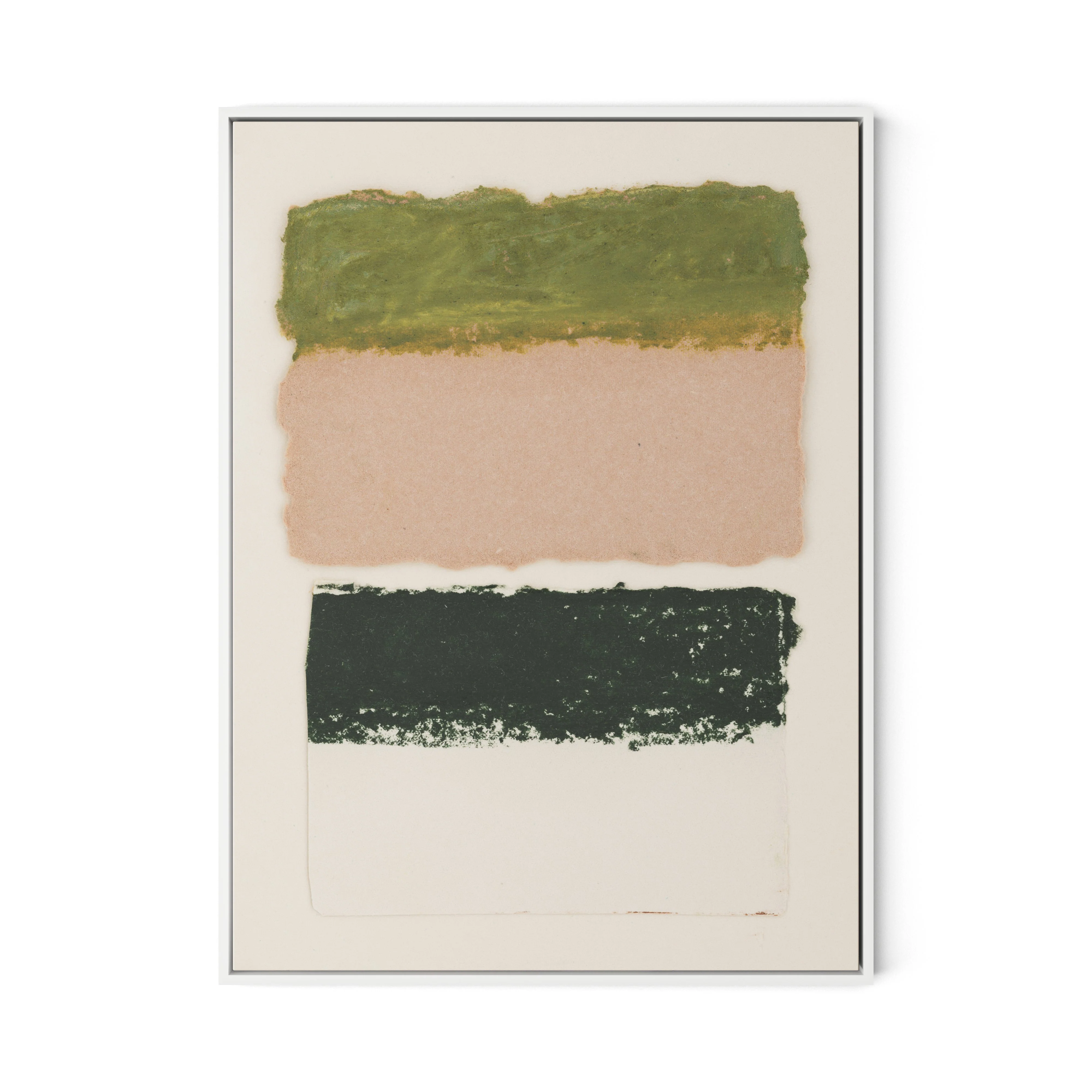 Morning Pink, Night Green Abstract - Image 9